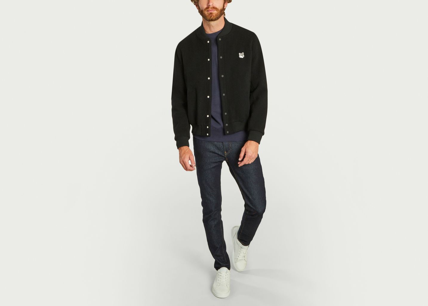 Blouson teddy coupe loose siglé Classic - Maison Kitsuné