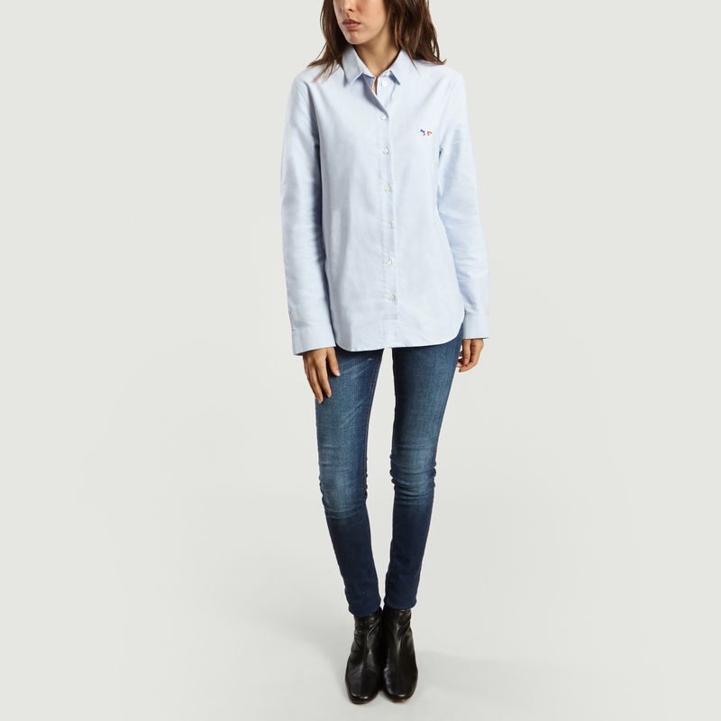 Chemise Oxford Renard Tricolore - Maison Kitsuné