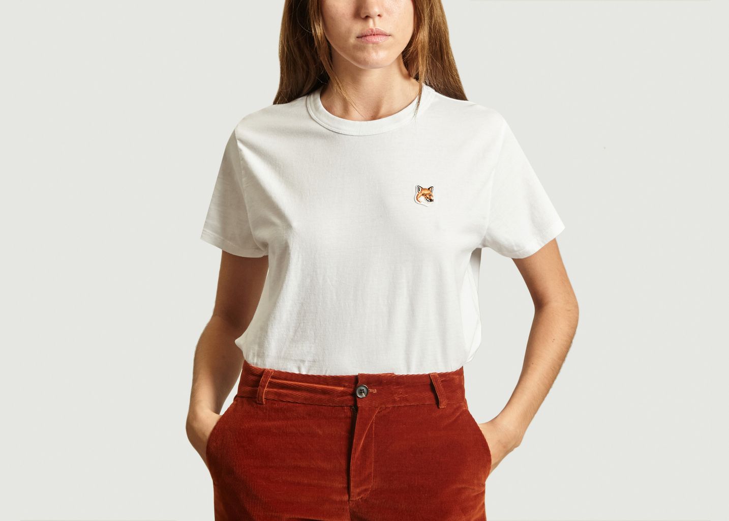 T-Shirt Fox Femme MORPHIC blanc, Fox T-Shirt femme