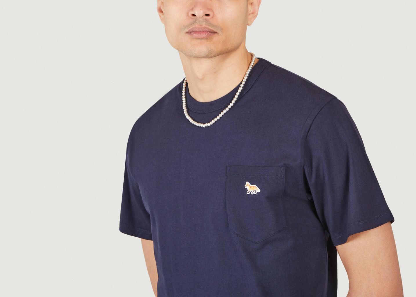 Profile Fox Patch Pocket T-shirt - Maison Kitsuné