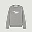 Sweatshirt Fox Stamp Clean en coton  - Maison Kitsuné