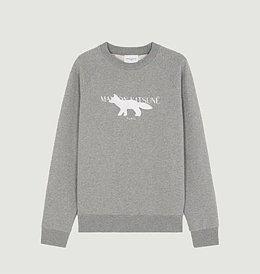 Sweatshirt Fox Stamp Clean en coton 