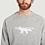 matière Sweatshirt Fox Stamp Clean en coton  - Maison Kitsuné
