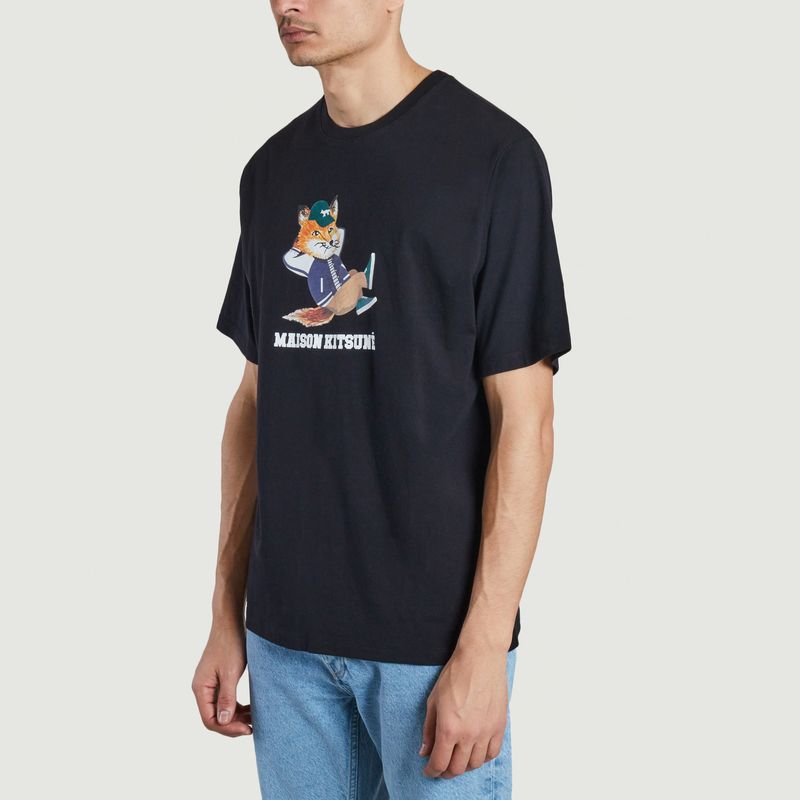 T-shirt ample imprimé renard - Maison Kitsuné
