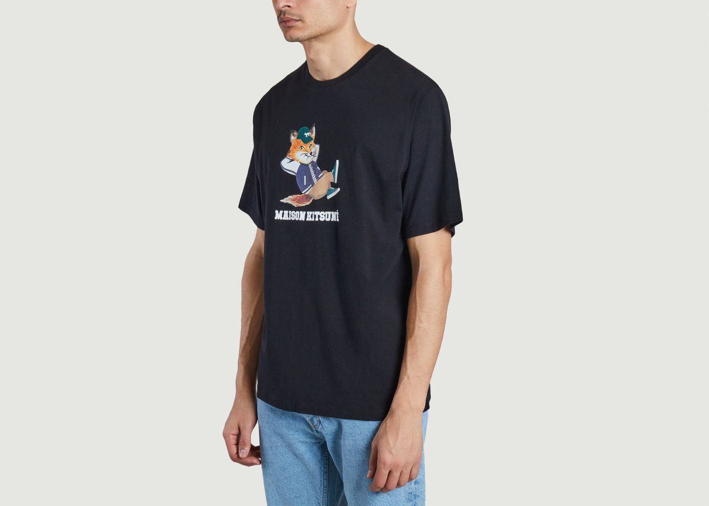 T-shirt ample imprimé renard - Maison Kitsuné