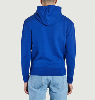 Hoodie en coton polaire écusson renard chillax