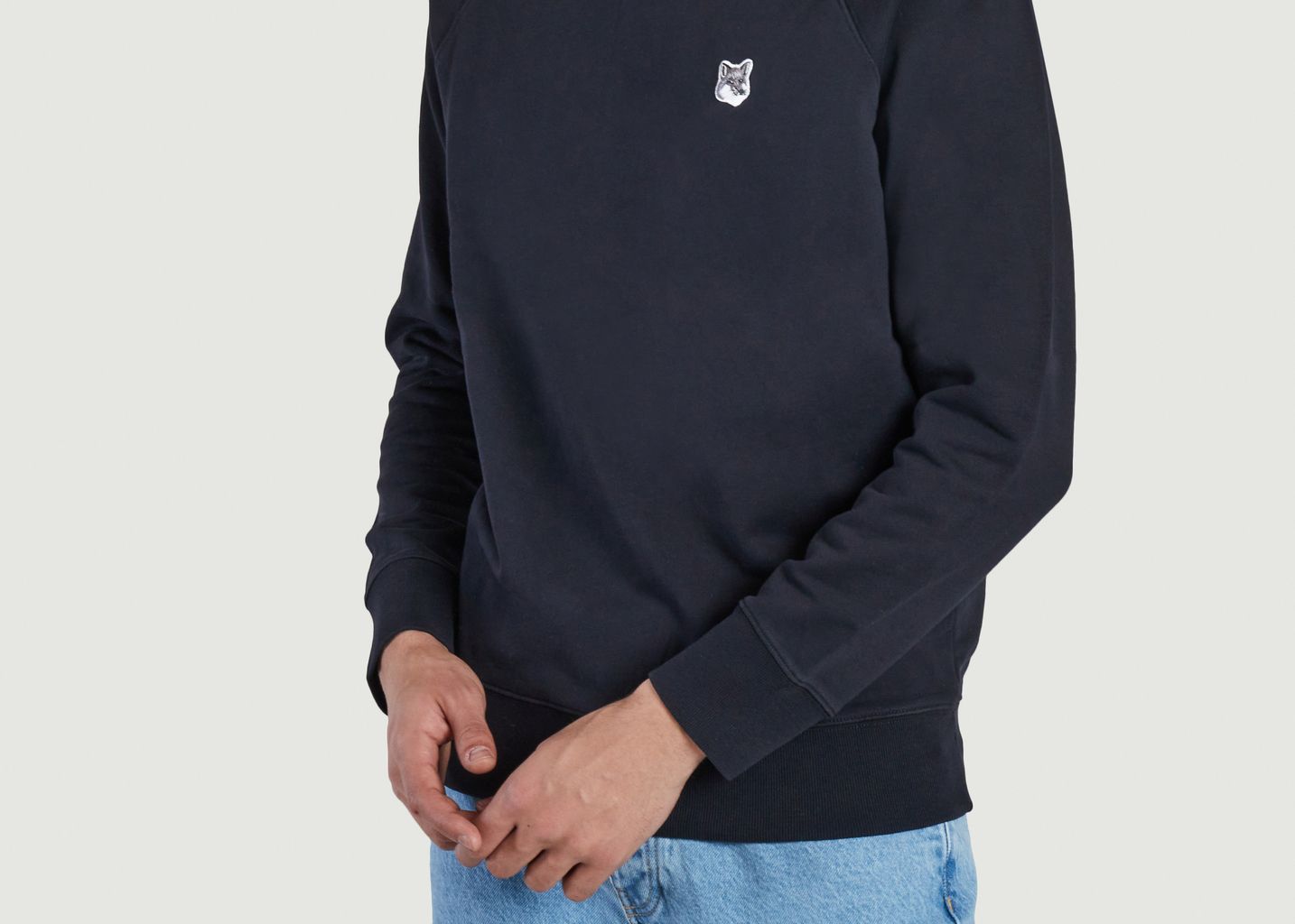 Sweatshirt with cotton logo - Maison Kitsuné