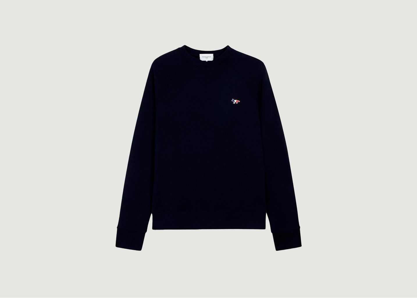 Sweatshirt Tricolor Fox Patch - Maison Kitsuné