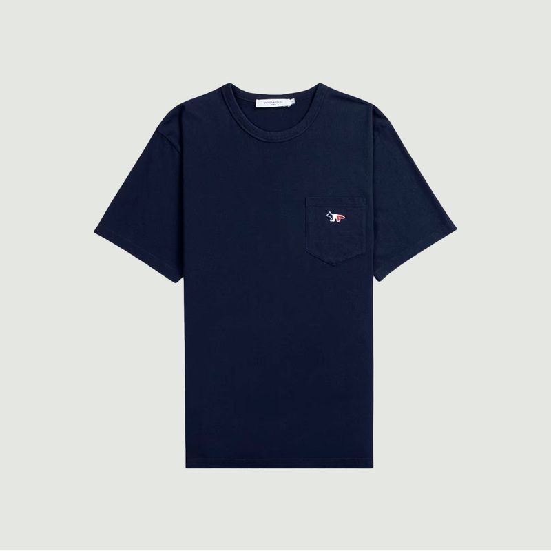 Tricolor Fox Patch T-shirt - Maison Kitsuné