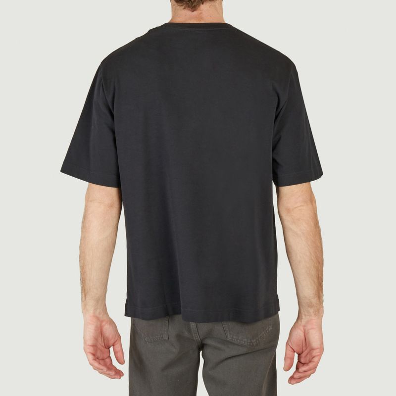 T-Shirt mit Fox Aufnäher - Maison Kitsuné