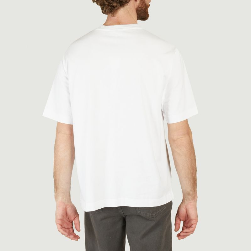 T-Shirt mit Blumenmuster - Maison Kitsuné