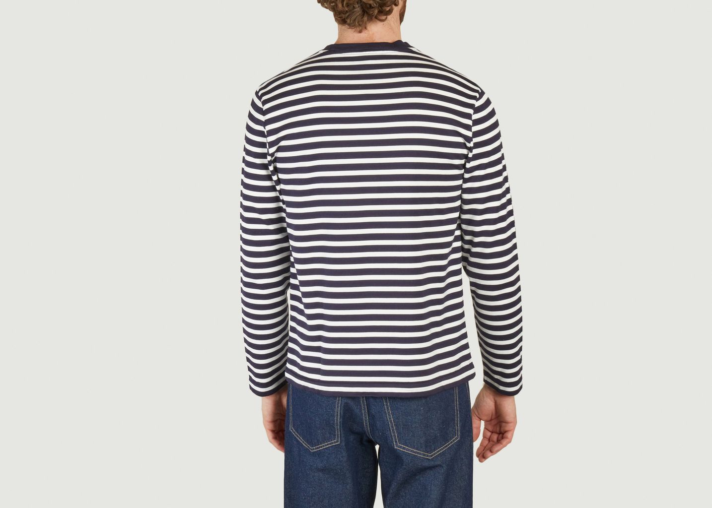 T-Shirt mit gestreiftem Muster - Maison Kitsuné