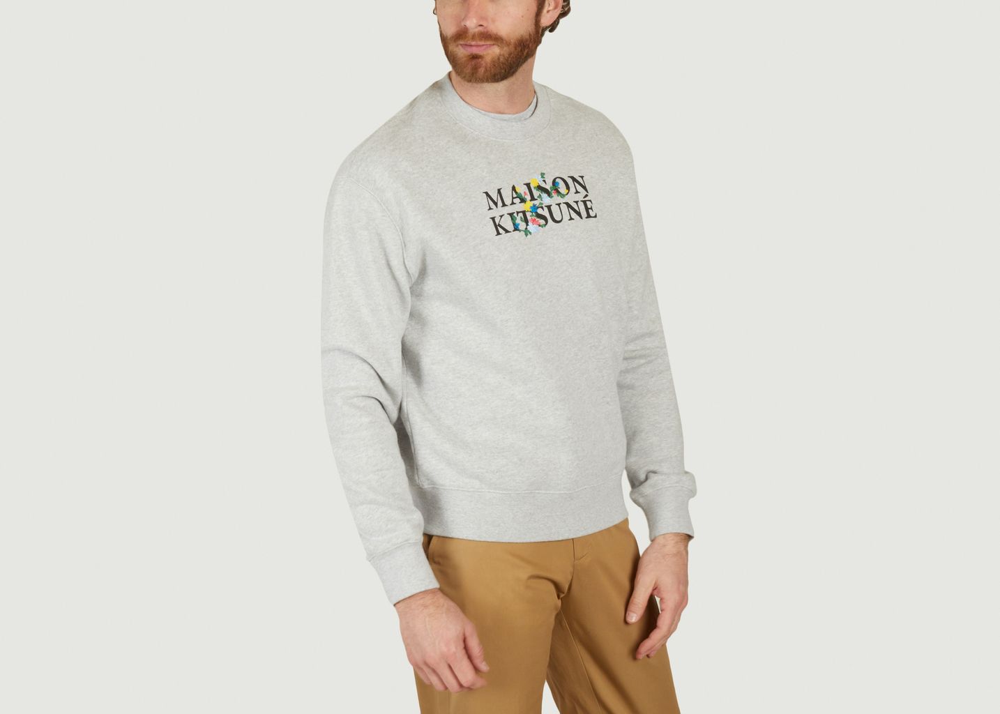 Geblümtes Sweatshirt - Maison Kitsuné