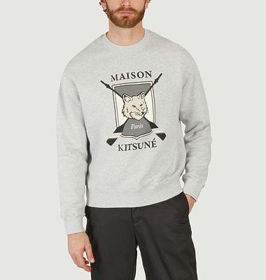 College Fox Printed Sweatshirt