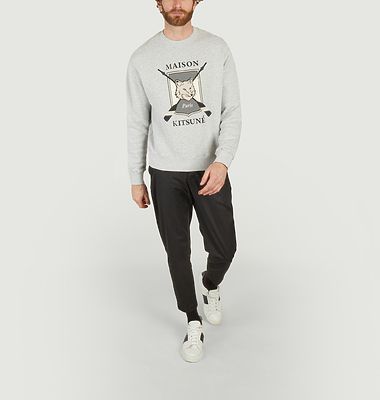 College Fox Printed Sweatshirt