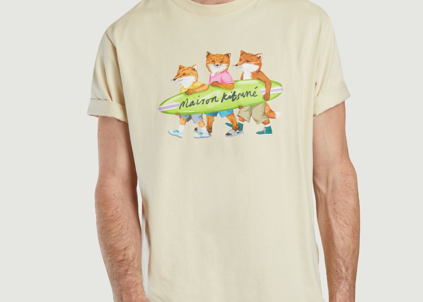 Surfing Foxes T-shirt - Maison Kitsuné