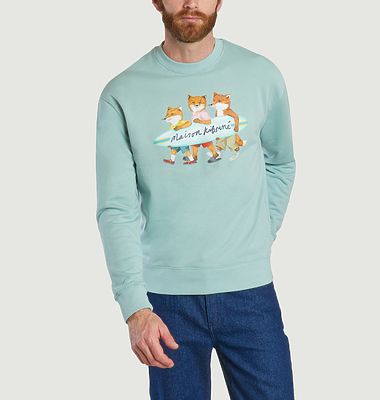 Sweatshirt Surfing Foxes