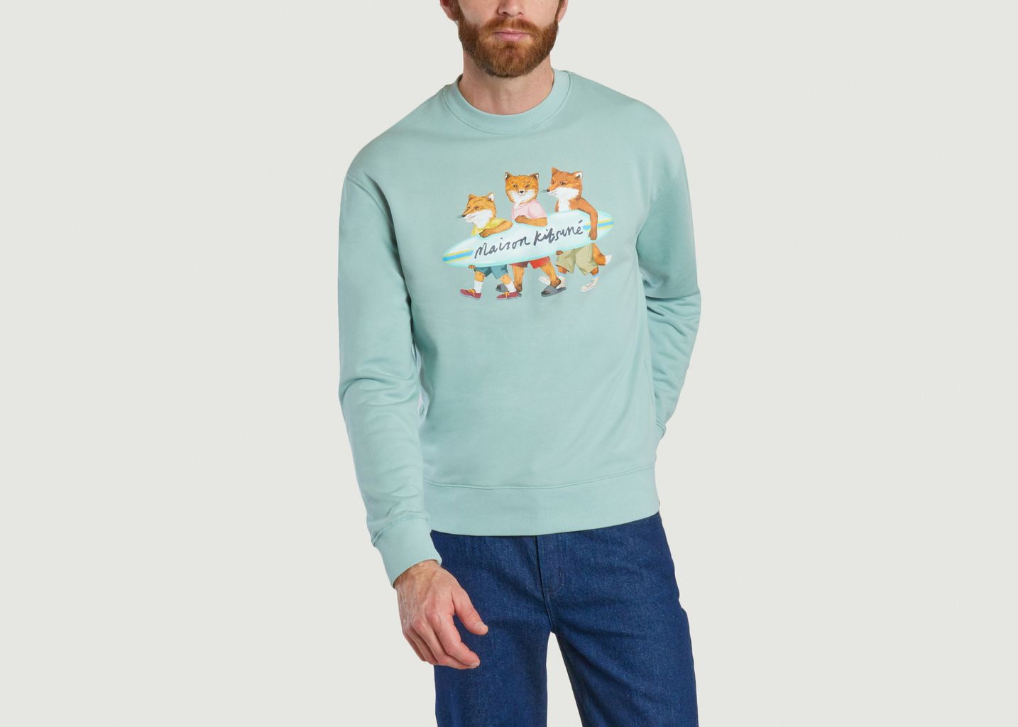 Surfing Foxes sweatshirt - Maison Kitsuné