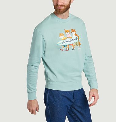 Sweatshirt Surfing Foxes