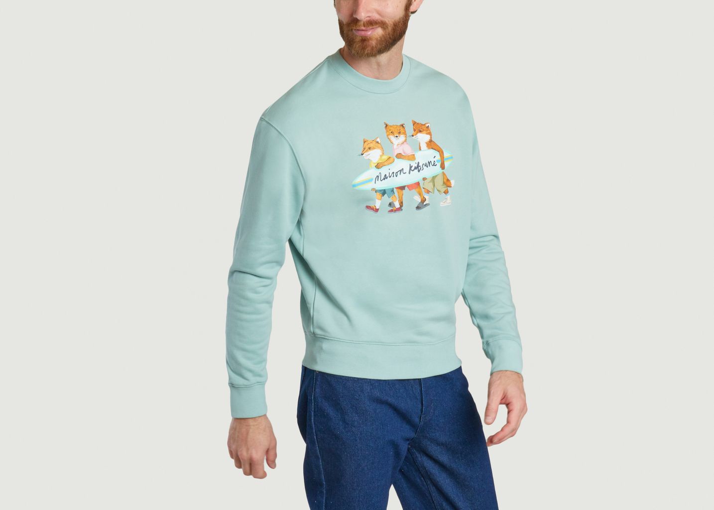 Surfing Foxes sweatshirt - Maison Kitsuné