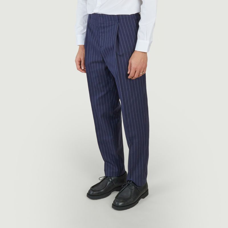 Tailored Pleated Pants - Maison Kitsuné