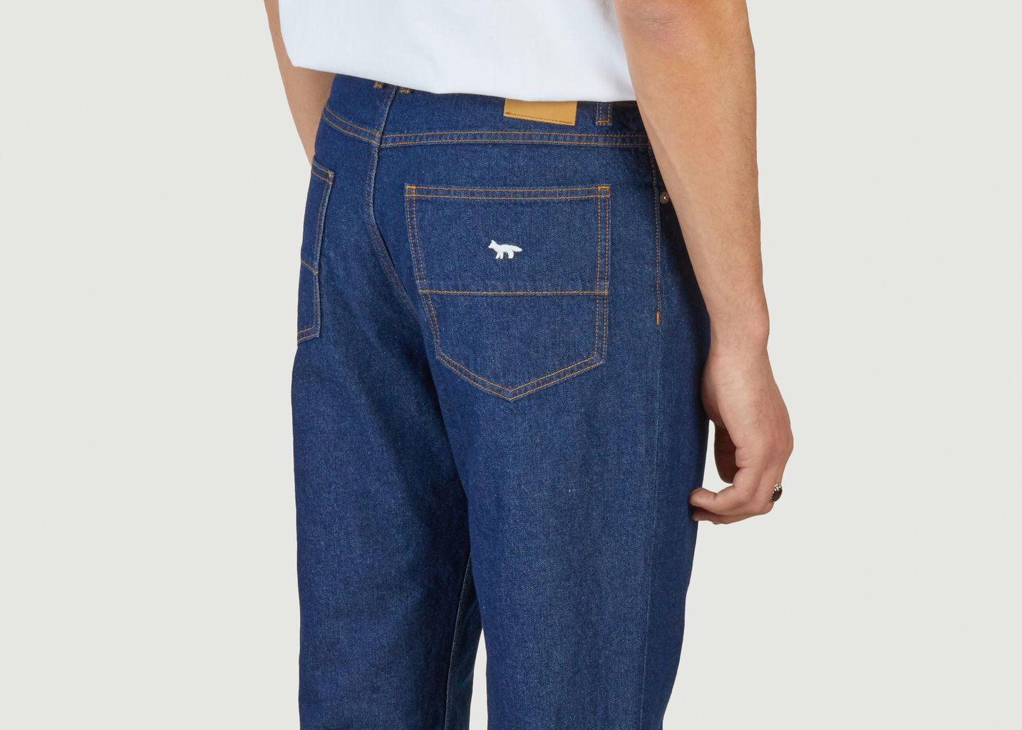 Gerade Jeans aus Denim - Maison Kitsuné