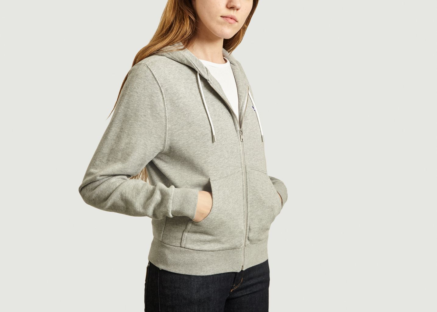 Hoodie Zippé Renard Tricolore - Maison Kitsuné
