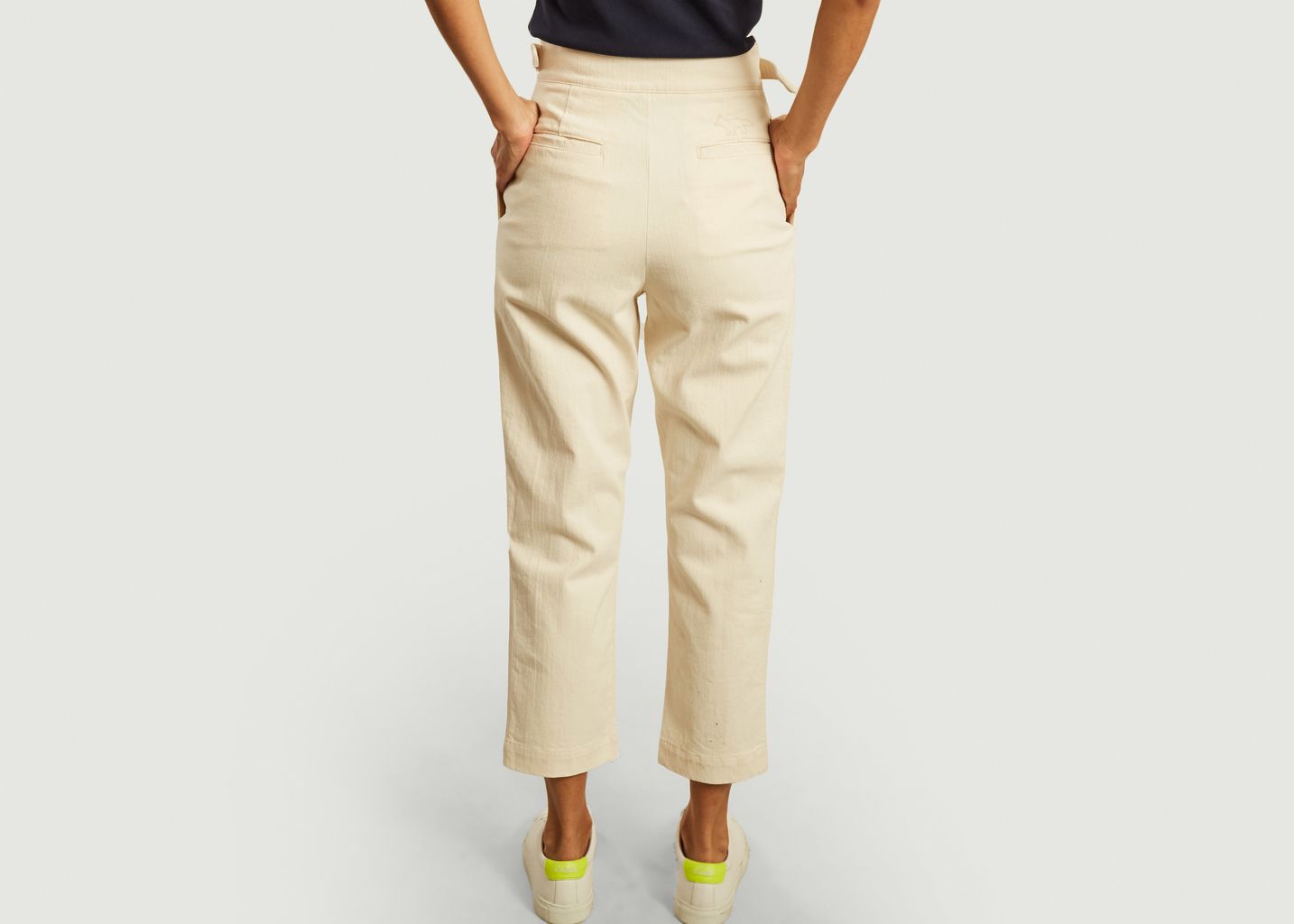 Pantalon en coton 7/8e Worker - Maison Kitsuné