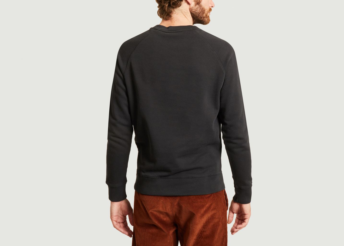 Sweatshirt en coton avec double logo - Maison Kitsuné