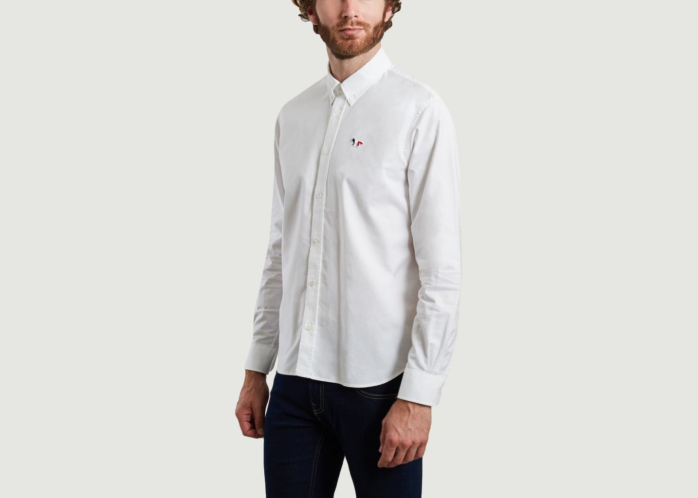 Chemise siglée en coton - Maison Kitsuné