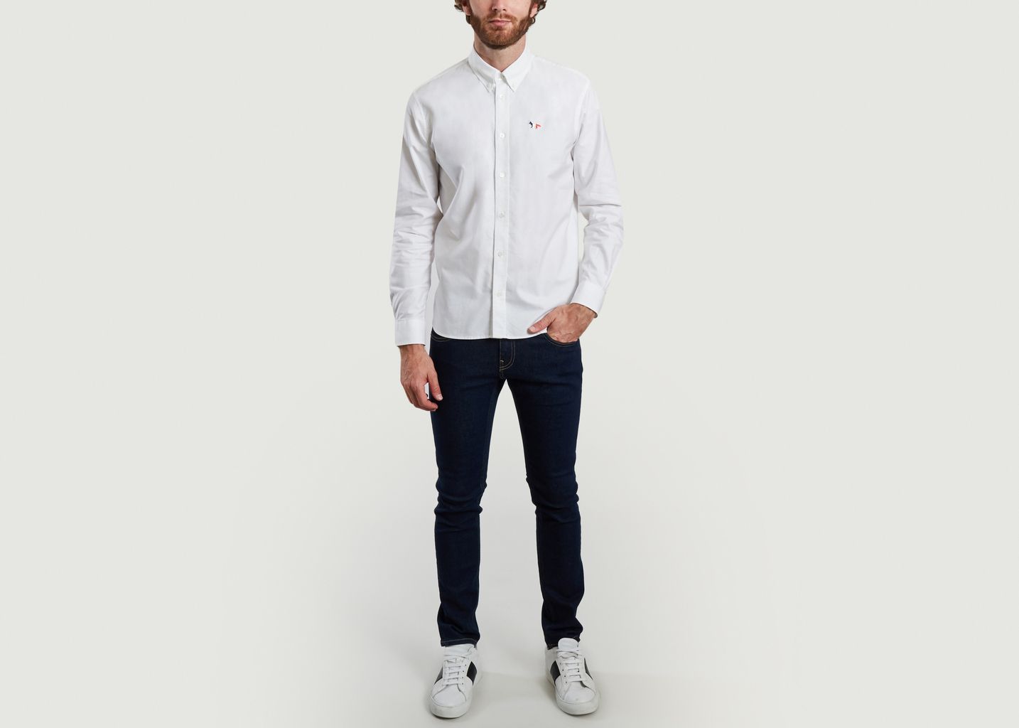 Chemise siglée en coton - Maison Kitsuné