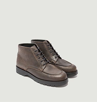Oxal EC lace-up crust leather boots