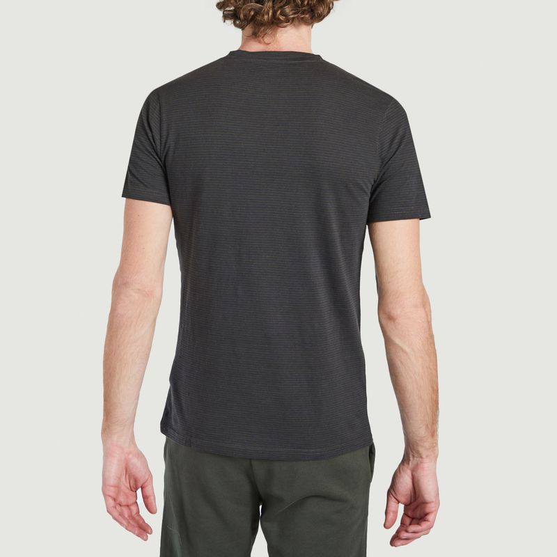 T-shirt à rayures étroites avec impression de hibou - KCA