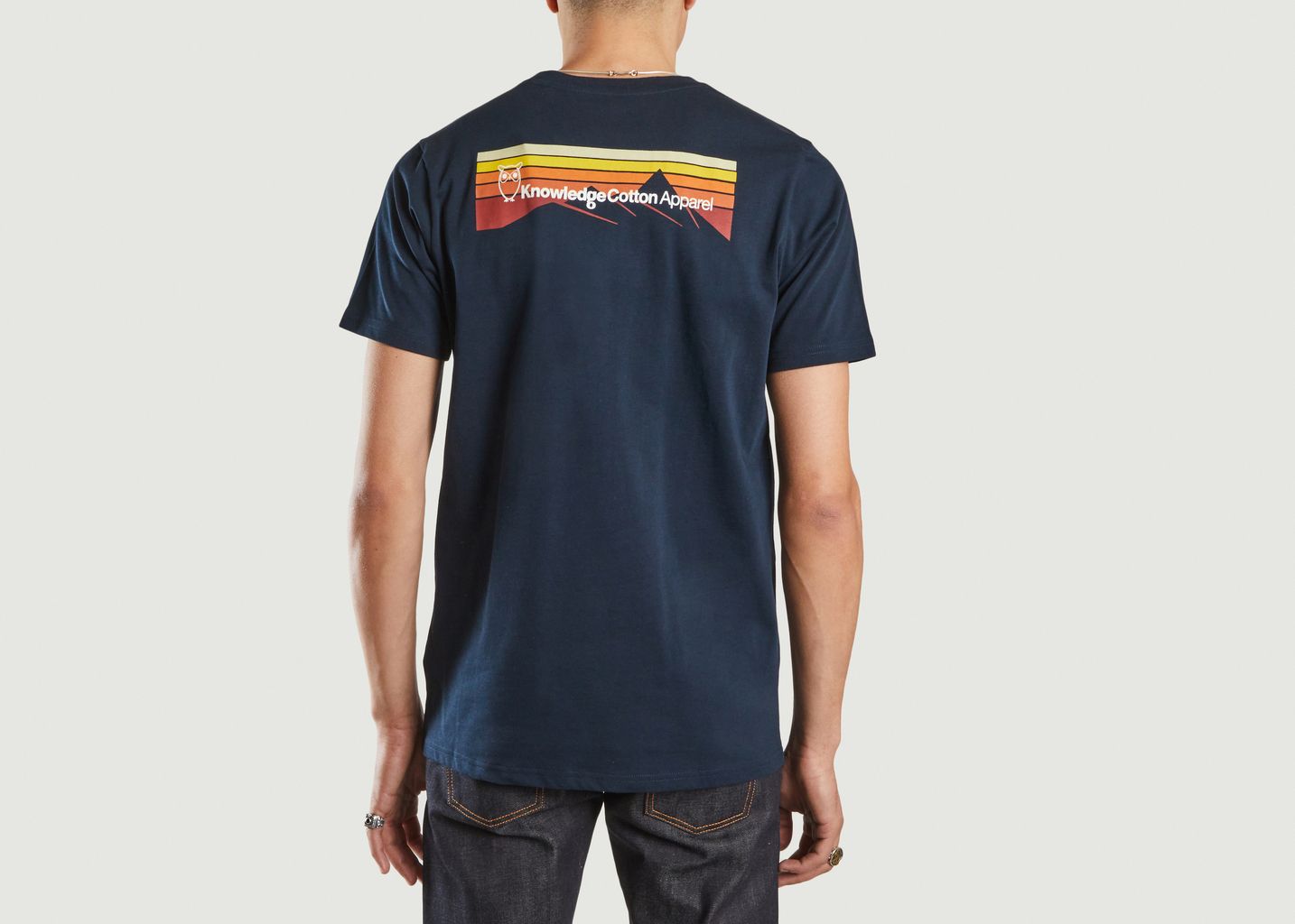 T-Shirt Alder bedruckter Bergrücken - KCA