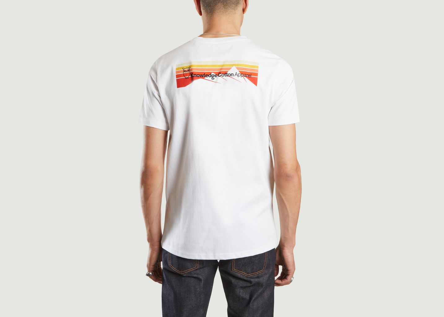 T-Shirt Alder bedruckter Bergrücken - KCA