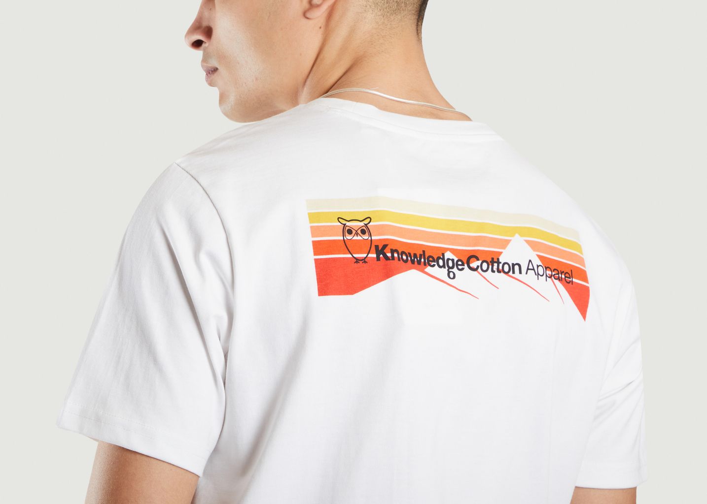 T-shirt Alder imprimé dos de montagne  - KCA