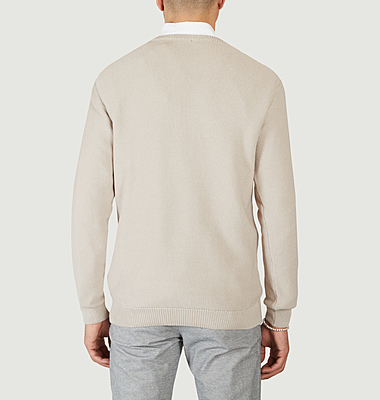 Pull en coton bio piqué Field