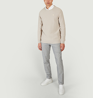 Pull en coton bio piqué Field