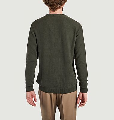 Pullover mit Siegel aus Bio-Baumwolle