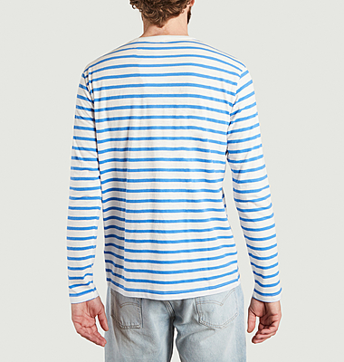 Striped long sleeve t-shirt in organic cotton