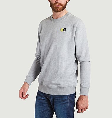 Sweatshirt avec patch Knowledge Cotton Apparel x Smiley