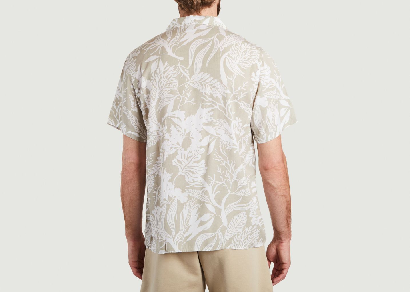 Tencel printed short sleeve shirt - KCA