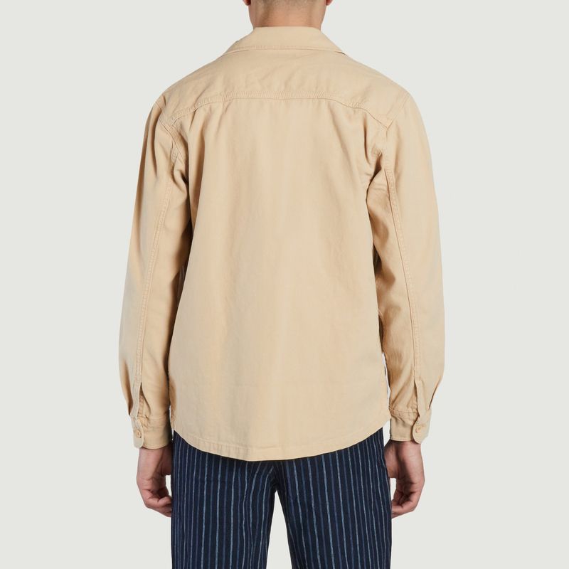 Plain organic cotton overshirt - KCA