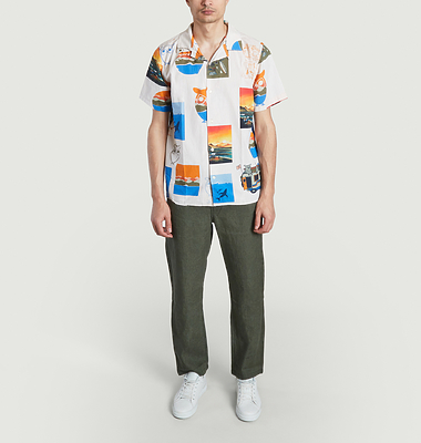 Boxy fit fancy print shirt KCA x Jonas Claesson