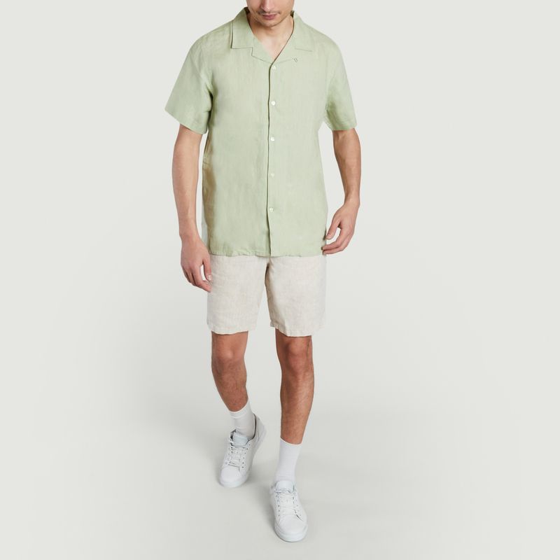 Loose shorts in organic linen - KCA