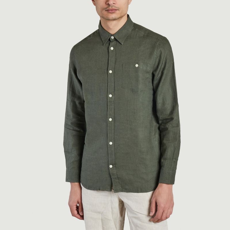 Custom fit linen shirt - KCA