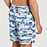 matière Swim shorts with waves and palm trees - KCA