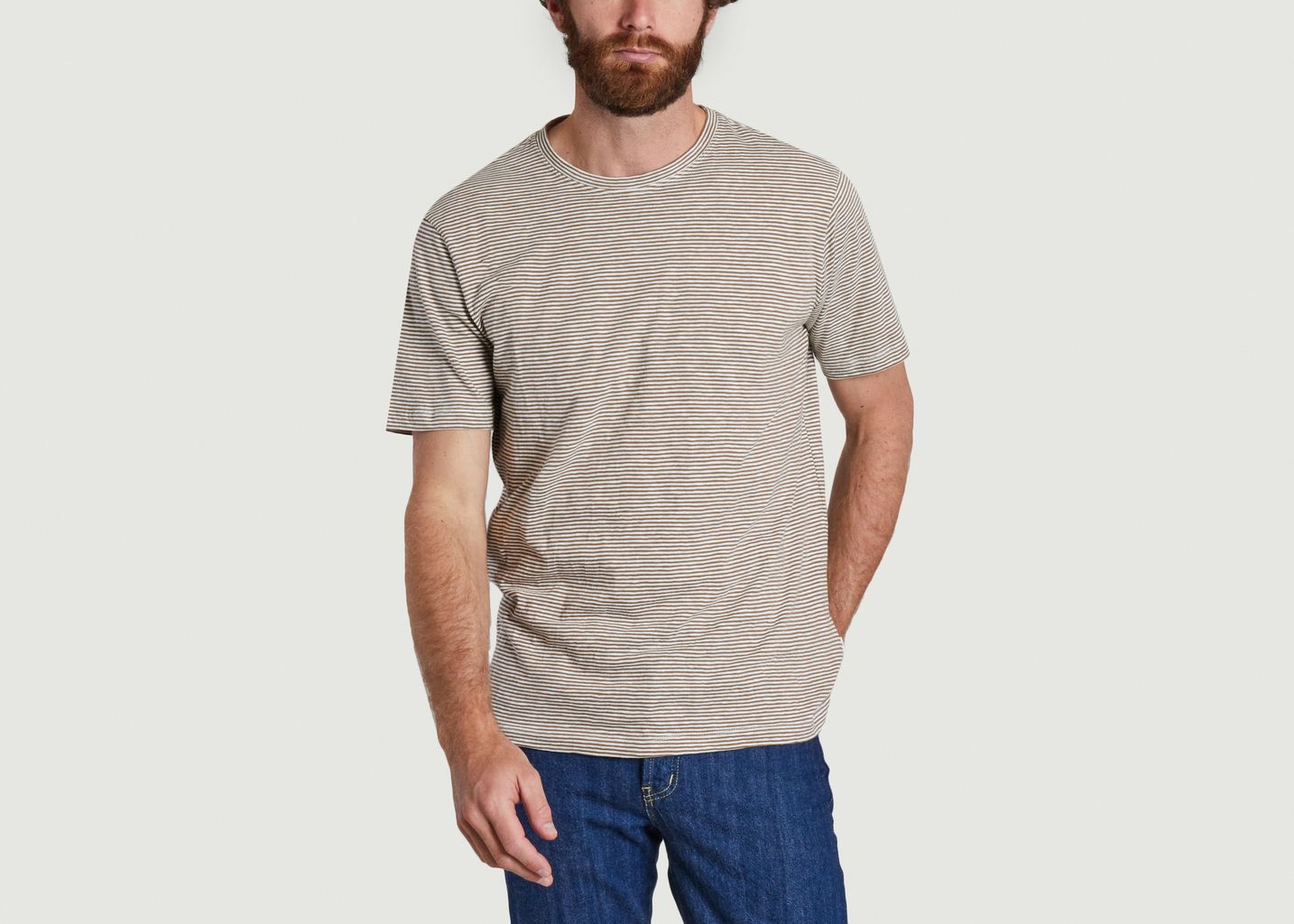 Striped organic cotton T-shirt - KCA