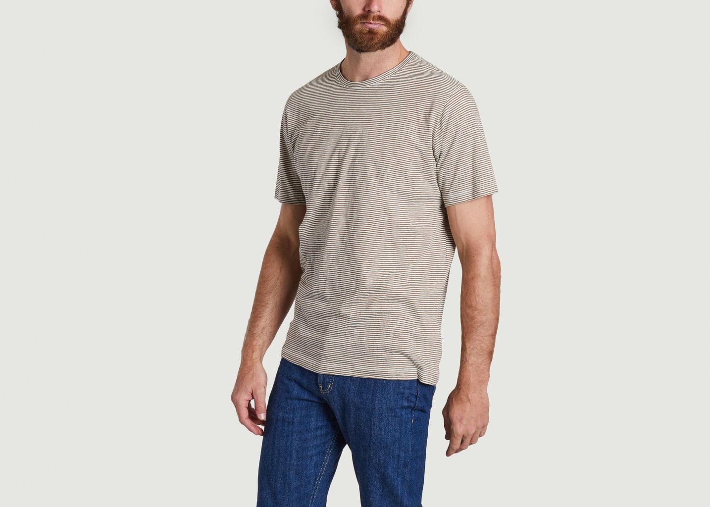 T-shirt rayé en coton bio - KCA