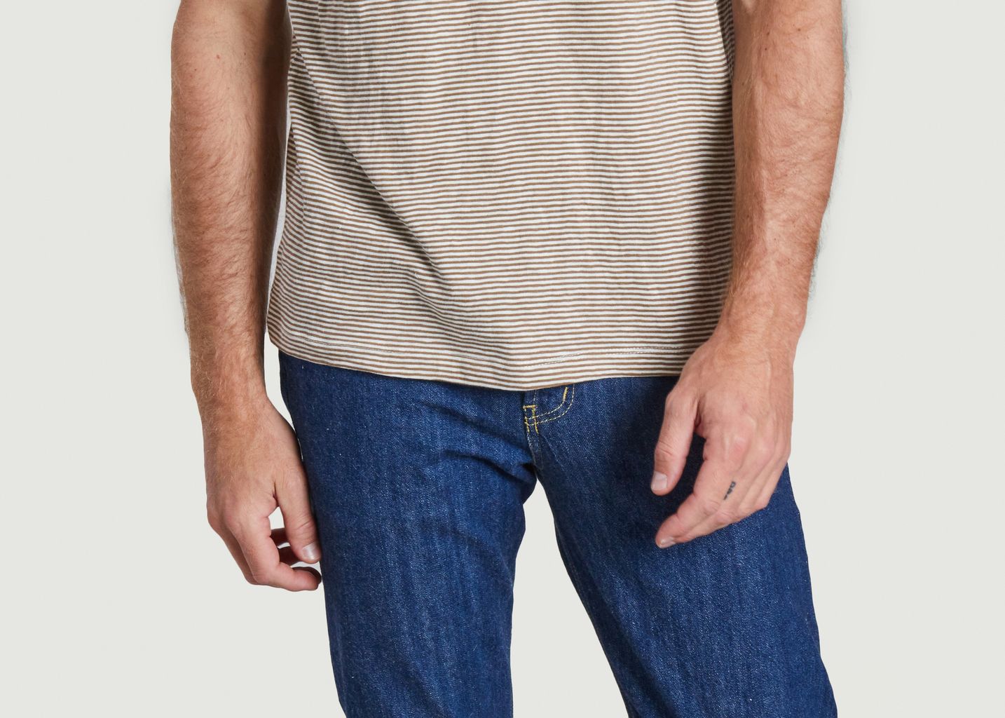 Striped organic cotton T-shirt - KCA